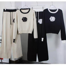 Load image into Gallery viewer, Knitted Terno Pants Rose #9738