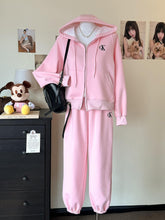 Load image into Gallery viewer, Zipper Hoodie & Sweatpants Set #7752