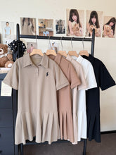 Load image into Gallery viewer, Korean Collared Shirt Dress #5006