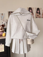 Load image into Gallery viewer, Longsleeve Terno Pleated Mini Skirt #7905