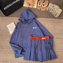 Load image into Gallery viewer, Longsleeve Terno Pleated Mini Skirt #7905