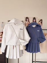 Load image into Gallery viewer, Longsleeve Terno Pleated Mini Skirt #7905