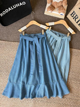 Load image into Gallery viewer, Garterize Denim Skirt #5067