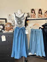 Load image into Gallery viewer, Garterize Denim Skirt #5067