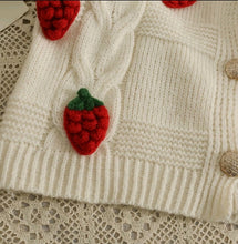 Load image into Gallery viewer, Strawberry Knitted Cardigan