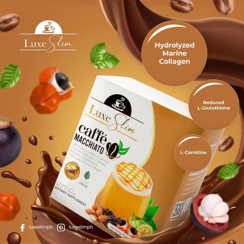 slimming coffee with glutathione LUXE SLIM CAFFE MACCHIATO (1 Box) – Glam Clothing