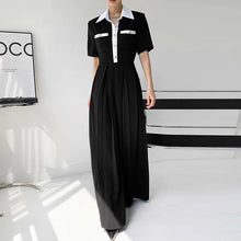 Load image into Gallery viewer, Korean Style Jumpsuit With Collar #7185