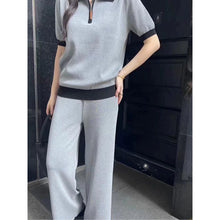 Load image into Gallery viewer, Knitted Terno Pants w/ Zipper Top #8112 #813