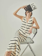 Load image into Gallery viewer, Chic Stripe Terno Knitted Skirt #9503