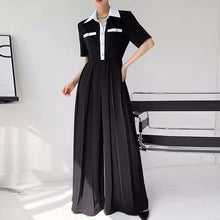 Load image into Gallery viewer, Korean Style Jumpsuit With Collar #7185