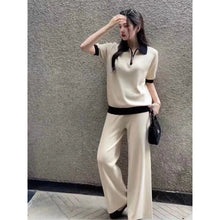 Load image into Gallery viewer, Knitted Terno Pants w/ Zipper Top #8112 #813