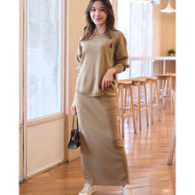 Load image into Gallery viewer, Knitted Longsleeve Terno Longskirt #1906 #817