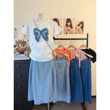 Load image into Gallery viewer, Butterfly Terno Denim Longskirt #5250