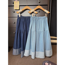Load image into Gallery viewer, Garterize Plain Denim Skirt #5073