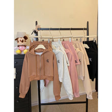 Load image into Gallery viewer, Korean Hoodie Longsleeve Terno Short #7700