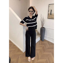 Load image into Gallery viewer, V-Neck Knitted Terno Pants #1143-2