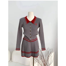 Load image into Gallery viewer, Longsleeve Knitted Terno Mini Skirt #78590
