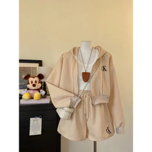 Load image into Gallery viewer, Korean Hoodie Longsleeve Terno Short #7700