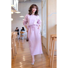 Load image into Gallery viewer, Longsleeve Terno Longskirt Embroidery #7600