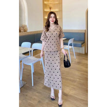 Load image into Gallery viewer, Knitted Polka Skirt Set 927