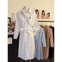 Load image into Gallery viewer, Longsleeve Midi Dress w/Belt #7998