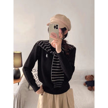 Load image into Gallery viewer, Longsleeve Knitted Top w/ Cape #V5037