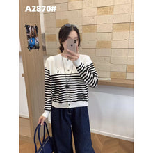 Load image into Gallery viewer, Longsleeve Stripe Knitted Top #A2870