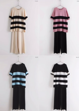 Load image into Gallery viewer, Big Stripe Knitted Terno Pants #8701 #769