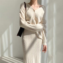 Load image into Gallery viewer, Knitted Terno Long Skirt and Longsleeve Top #2629