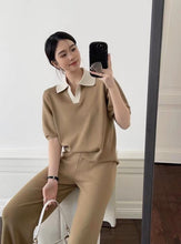 Load image into Gallery viewer, Knitted Terno Pants Medi Sleeve Top #6353