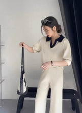 Load image into Gallery viewer, Knitted Terno Pants Medi Sleeve Top #6353