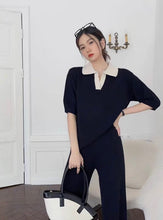 Load image into Gallery viewer, Knitted Terno Pants Medi Sleeve Top #6353