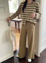 Load image into Gallery viewer, Stripe Longsleeve Knitted Terno Pants #5657
