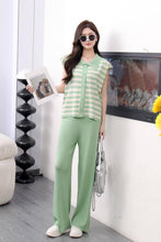 Load image into Gallery viewer, Sleeveless Stripe Knitted Terno Pants #7350
