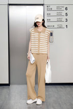 Load image into Gallery viewer, Sleeveless Stripe Knitted Terno Pants #7350
