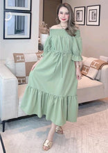 Load image into Gallery viewer, BKK Off Shoulder Plain Dress
