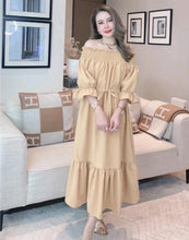 Load image into Gallery viewer, BKK Off Shoulder Plain Dress
