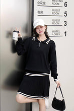 Load image into Gallery viewer, Longsleeve Terno skirt Knitted #5681
