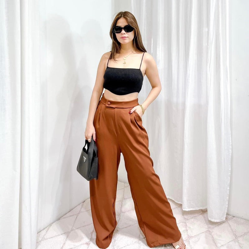 Morie Wide Leg Trouser Pants