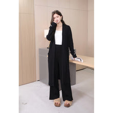 Load image into Gallery viewer, Long Cardigan &amp; Terno Pants Knitted #1501
