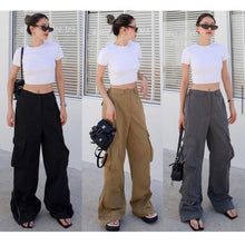 Load image into Gallery viewer, Top &amp; Cargo Pants Set #7210
