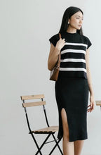 Load image into Gallery viewer, Stripe Knitted Terno Midi Skirt #9507
