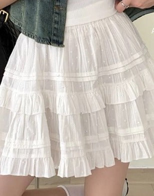 Layered Mini Skirt #7510