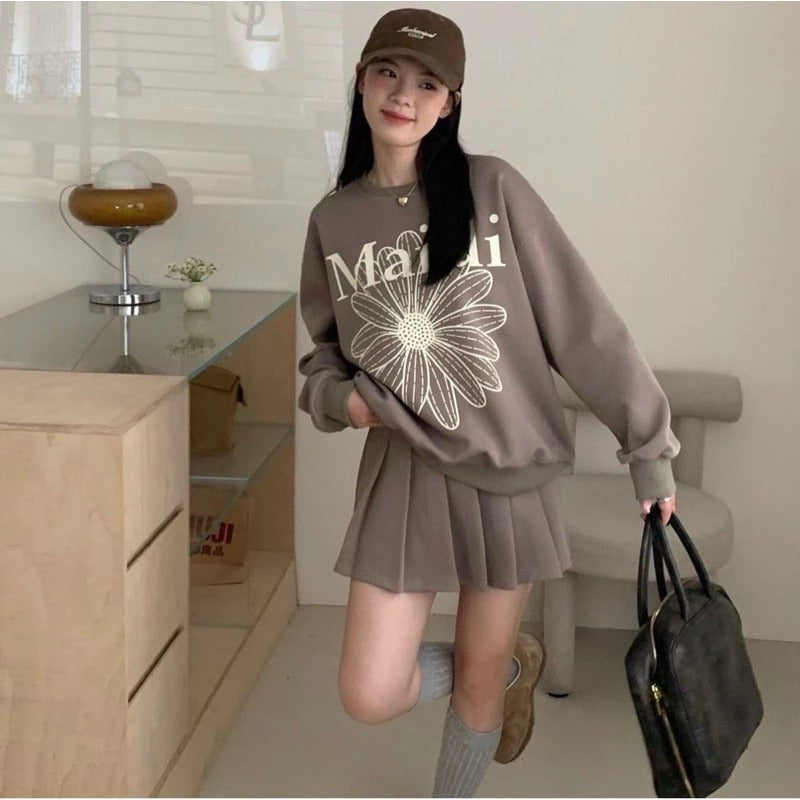 Longsleeve Terno Mini Skirt #7667