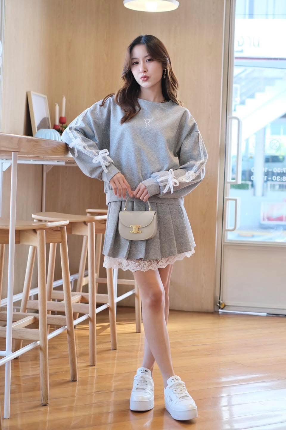 Sweater & Skirt Set #7636