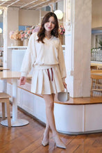 Load image into Gallery viewer, V-neck Top &amp; Skirt Set #7912

