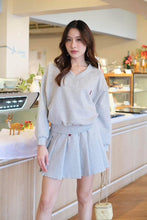 Load image into Gallery viewer, V-neck Top &amp; Skirt Set #7912
