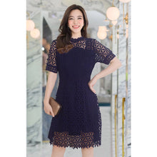 Load image into Gallery viewer, Embroidered Lace Elegant Trendy Formal Dress 836D
