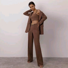 Load image into Gallery viewer, 3in1 Blazer Chain Terno Pants #6898
