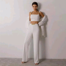 Load image into Gallery viewer, 3in1 Blazer Chain Terno Pants #6898
